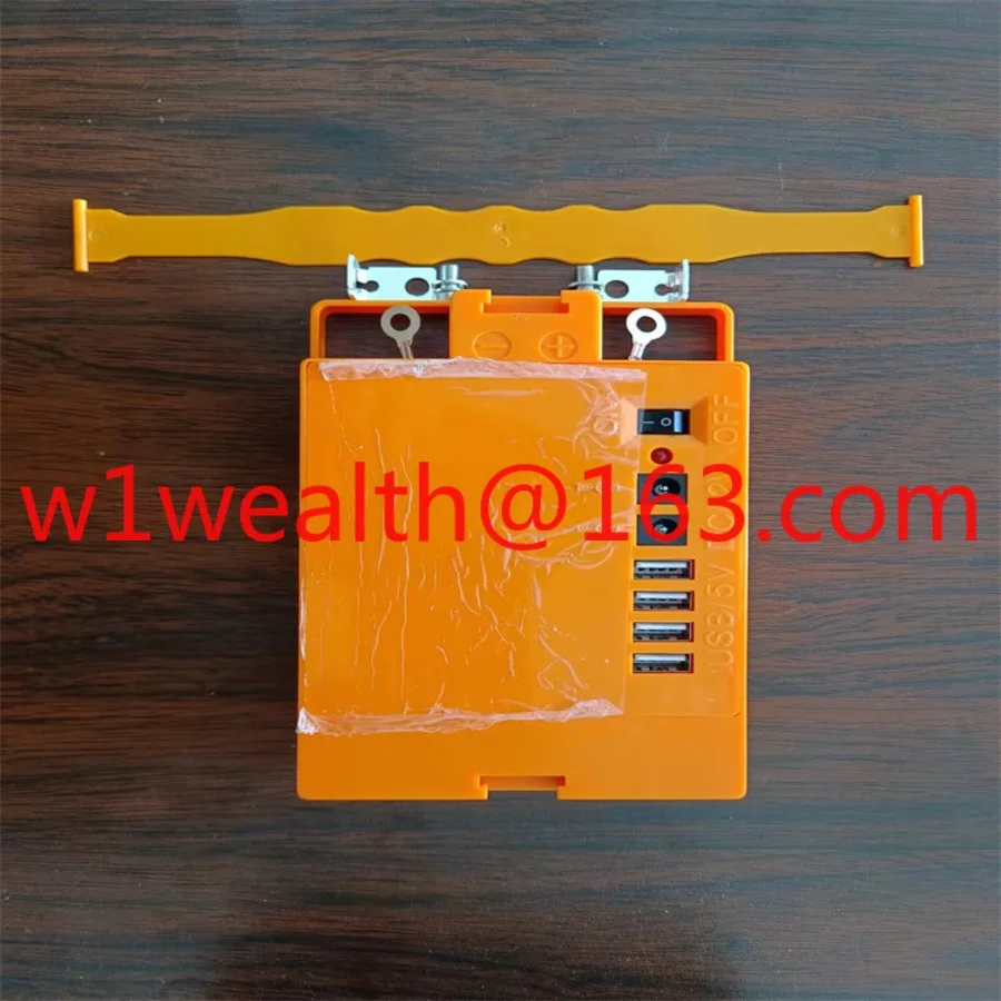 Multifunctional mobile power supply USB charging battery power bank 12V12A20A yellow cover refurbishment