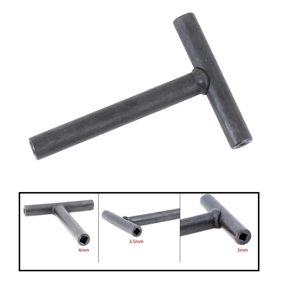 Llave tipo T, 3/3,5/4mm, tornillo De válvula, llave De ajuste De espacio, herramientas manuales hexagonales cuadradas, Herramientas De Mano, llave dinamométrica