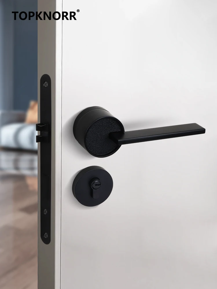 Bedroom Door Lock Indoor Nordic Silent Door Lock Modern Simple Magnetic Door Lock Yellow Bronze American Door Lock