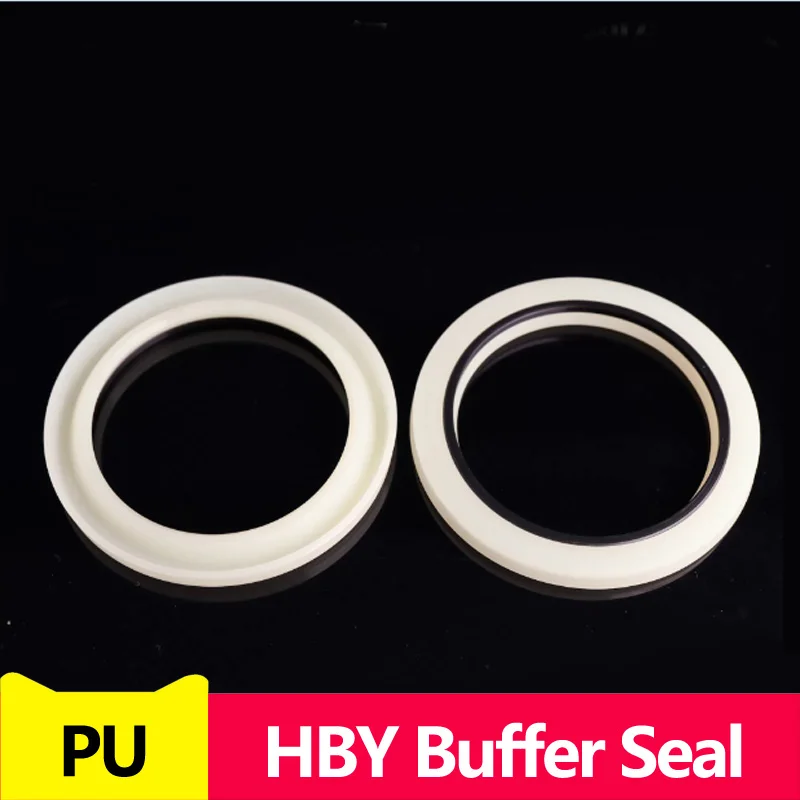 HBY Buffer Seal Polyurethane (PU) U Cup Hydraulic Rod U-Ring Single Acting Seal Symmetrical Polyurethane PU+PA Buffer Seals