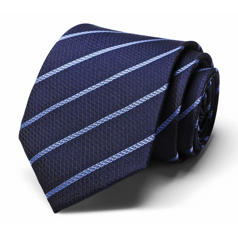 Cravates classiques pour hommes, 7.5cm, fait à la main, noir, bleu, Jacquard, Plaid, cravate, col étroit rayé, Slim, décontracté, accessoires, cadeau