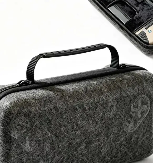 Carrying Case for MSI Claw8 Al+ Handheld Gaming Console Portable Shockproof Drop Protection Felt Storage Bag Organizer