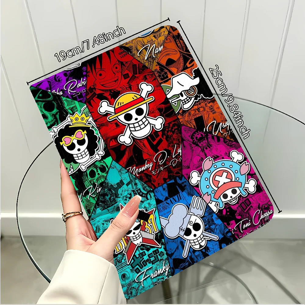 One Pieces Logo with Pencil Slot Case for Apple iPad Air 11 13 M4 M3 M2 A16 2026 10th 7/8/9th Pro11 13 Air 4/5/6th