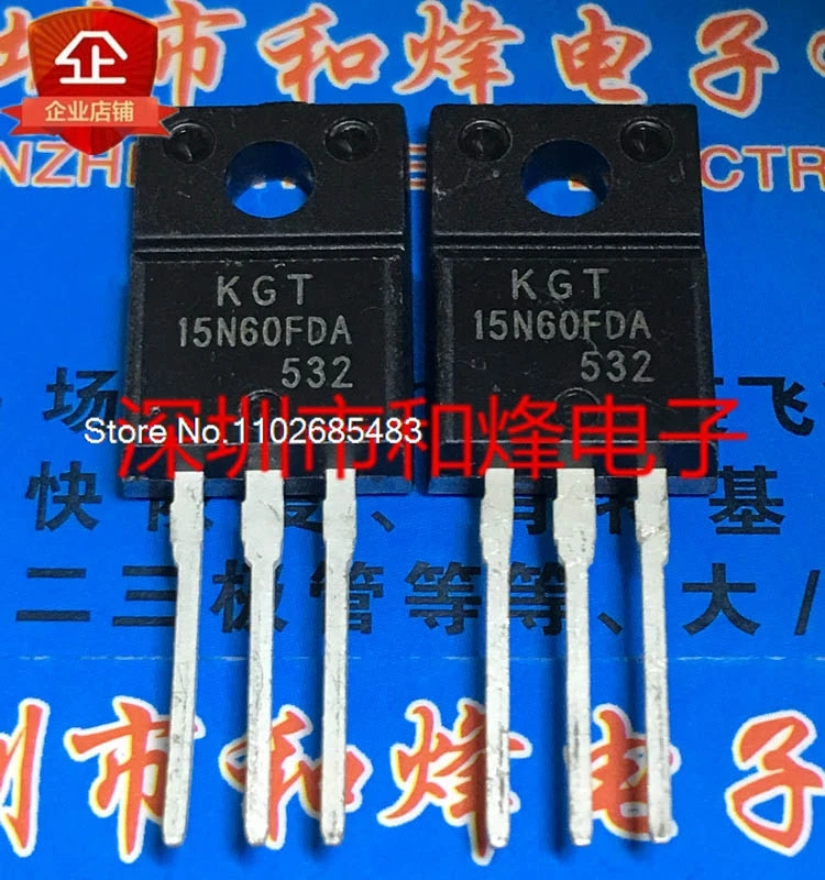 

(10 шт./партия) KGT15N60FDA TO-220F MOS 600V 15A