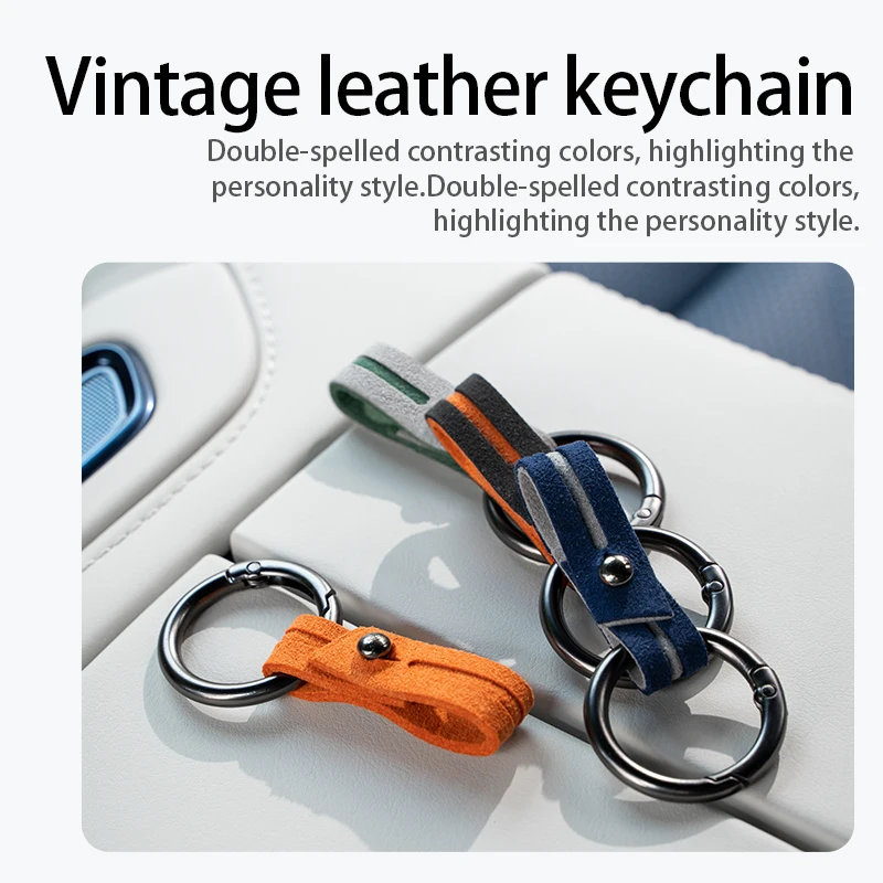 ZEEKR 001/007X special suede key protection case,KEY FOB COVER Bluetooth key bag, buckle alcantara car accessories