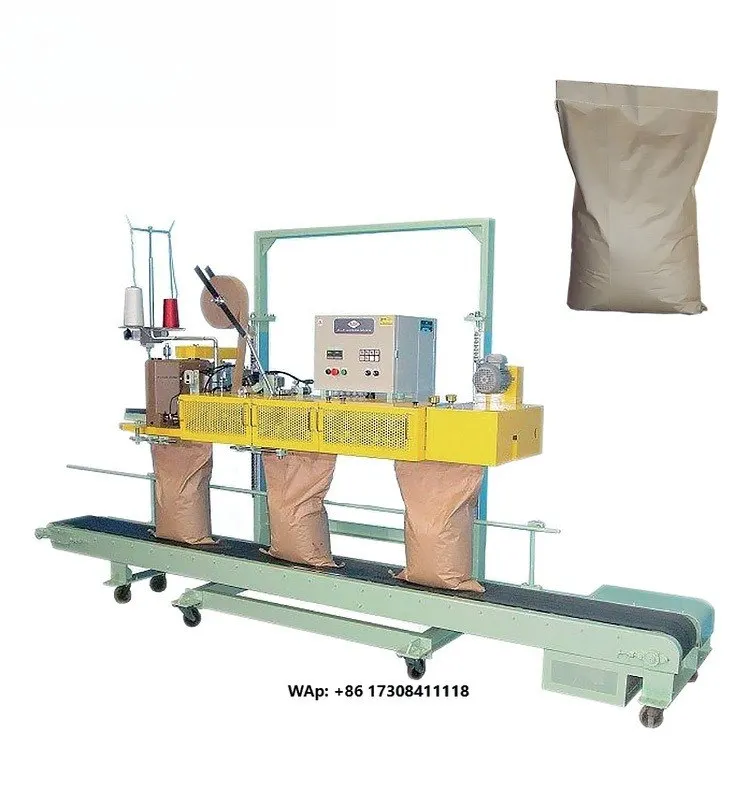 Heat Sealing Packaging Bagging Packing Sealer Sewing Machine for Rice Powder Granule Grain Seed Animal Food Feed Plastic Bags