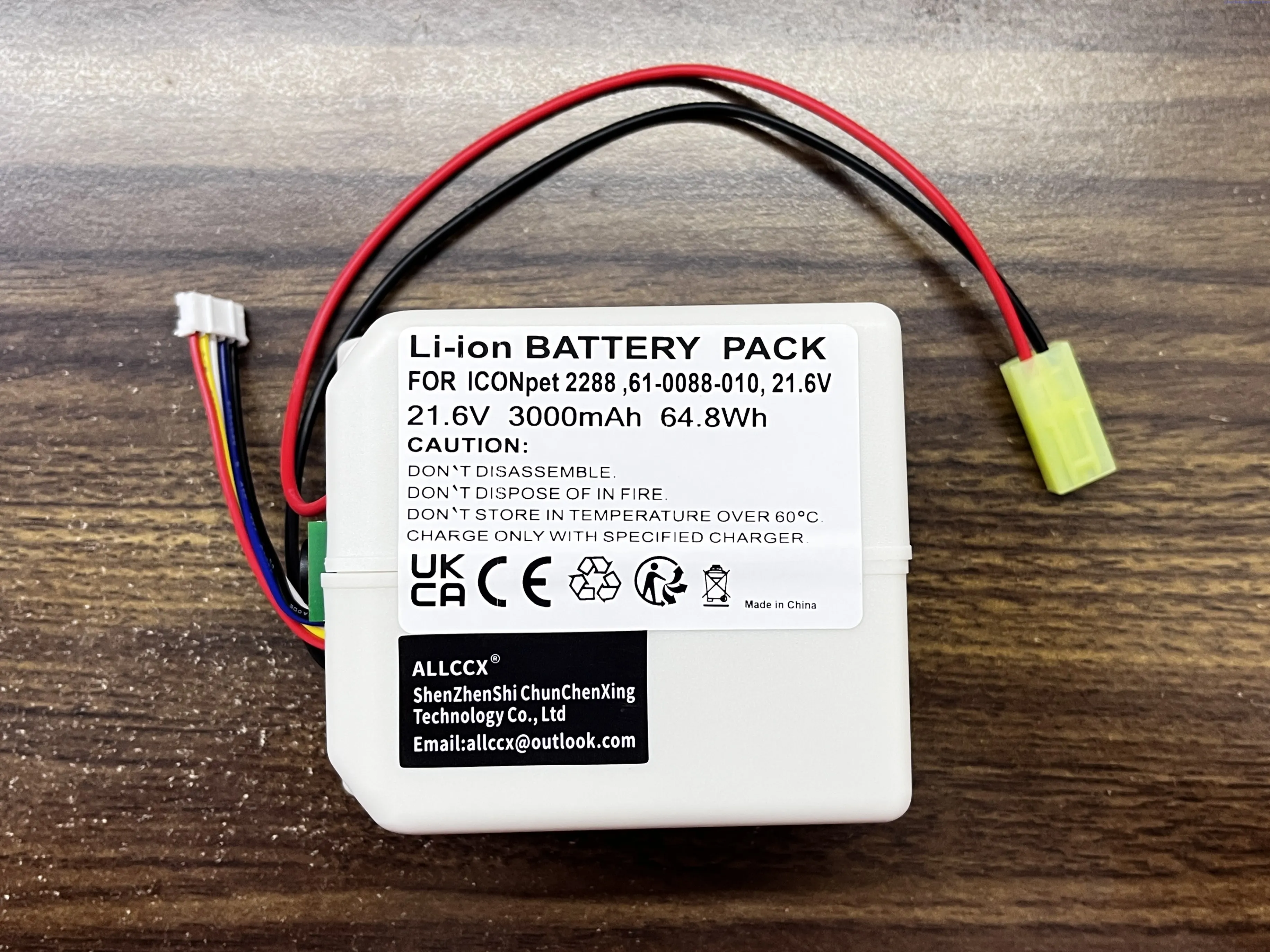 

ALLCCX [21.6V Version] 3000mAh Battery for Bissell ICONpet Cordless 2288,2746A,22889,P2822-21,P2961-21,2288+,2774+,2289+,2899+