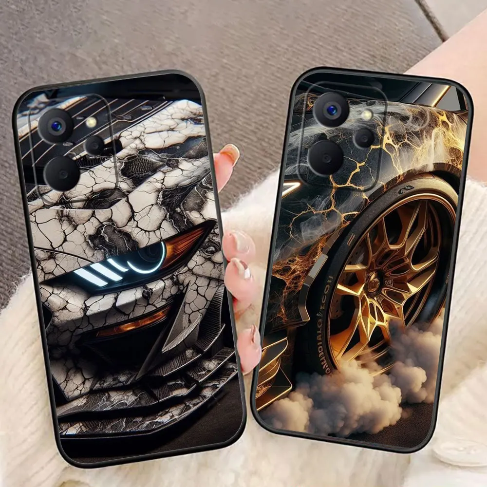 

Luxury Sports Car Dream Phone Case For Realme 16 15 15T 14 13 12 11 10 9 9I 8 8I 7 7I PRO PLUS DIY Case Funda Shell Capa Cover