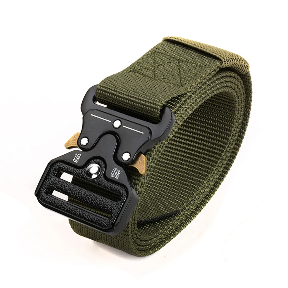 Men\'s Belt Outdoor Hunting Tactics Belt military Multi functional Plastic Buckle  Men\'s sports Canvas Tooling Waistband