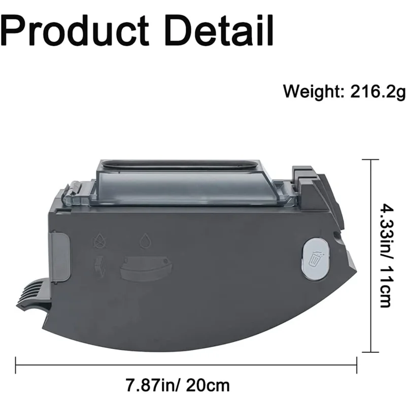 ABNM صندوق صندوق الغبار لـ Roomba E/I Series I7 E5 E6 I1 I3 I4 I6 I8 أجزاء ملحقات صندوق الأوساخ للمكنسة الكهربائية