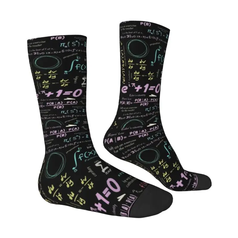 Pure Math Nerd Dress Socks Mens Womens Warm Fashion Physics Science Crew Socks