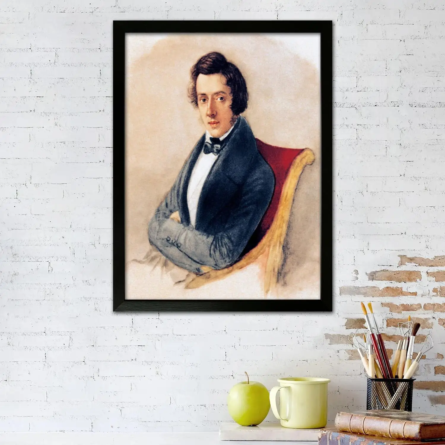 Frederic Chopin Canvas Art Poster and Wall Art, Picture Print, Modern Family Bedroom Decor, Posters,Decorative painting