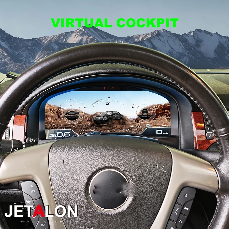 

For GMC Chevrolet Yukon Suburban 2007-2013 Car Digital Dashboard Cluster Virtual Cockpit GPS Speedometer LCD Instrument Panel