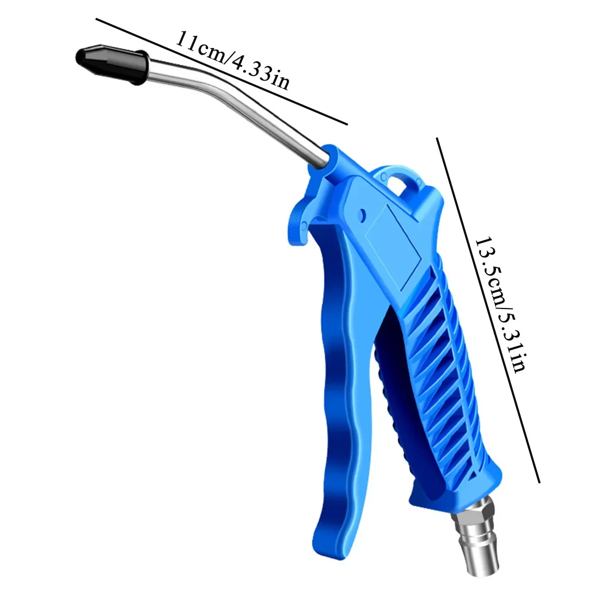 Air Blow Gun,High Flow Air Blower Gun for Compressor with Angled Bent Nozzle,Three Colors to Choose from,Short style