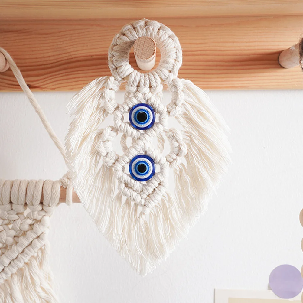 

Macrame Wall Hanging Cotton Rope Tassel Tapestry Woven Bohemian Style Bedroom Office Home Wall Decor Hand-Woven Tapestry