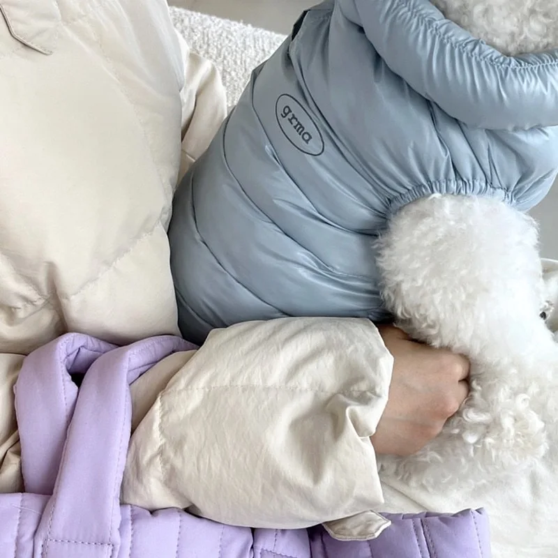 Dog Waterproof Jacket Solid Luxury Dog Clothes Dog Warm Coat Chihuahua French Bulldog Bichon Clothing Pet Supplies Girl Dog Vest