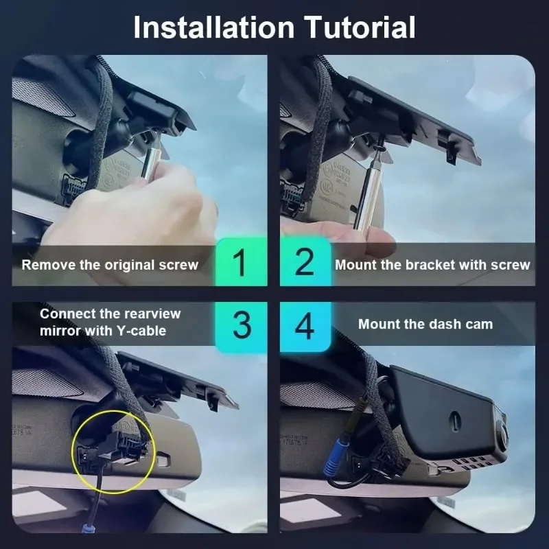 Home.Front 4K + Rear 1080P Dash Cam يناسب Ford F150 F250 2021-2024 Limited XLT XL Raptor Lariat Platinum King Ranch Tremor.NE