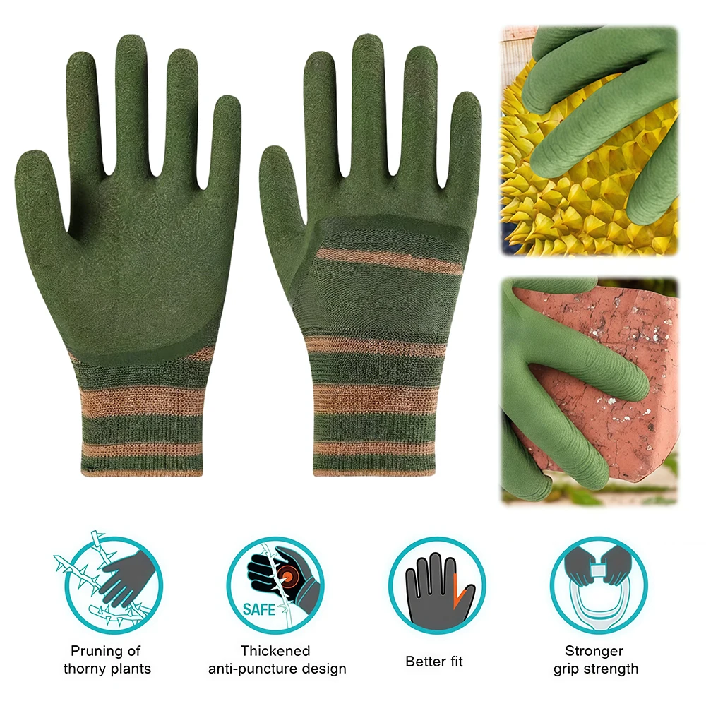 10/20/30Pair Gardening Gloves Thorn Proof Work Garden Gloves Breathable Waterproof Garden & Construction Protection Gloves