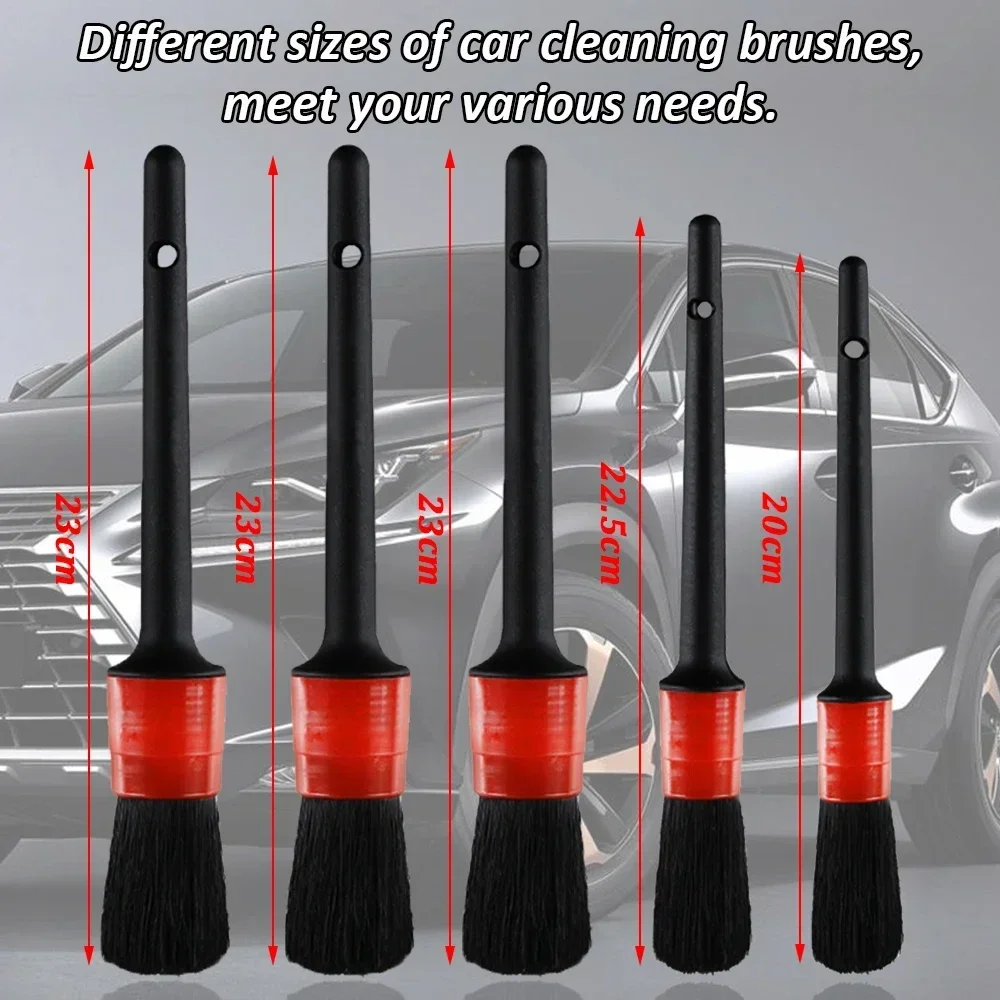 New Car Cleaning Kit Scrubber Drill Detailing Brush Set Air Conditioner Vents Towel Polisher Car Auto Detailing Tools