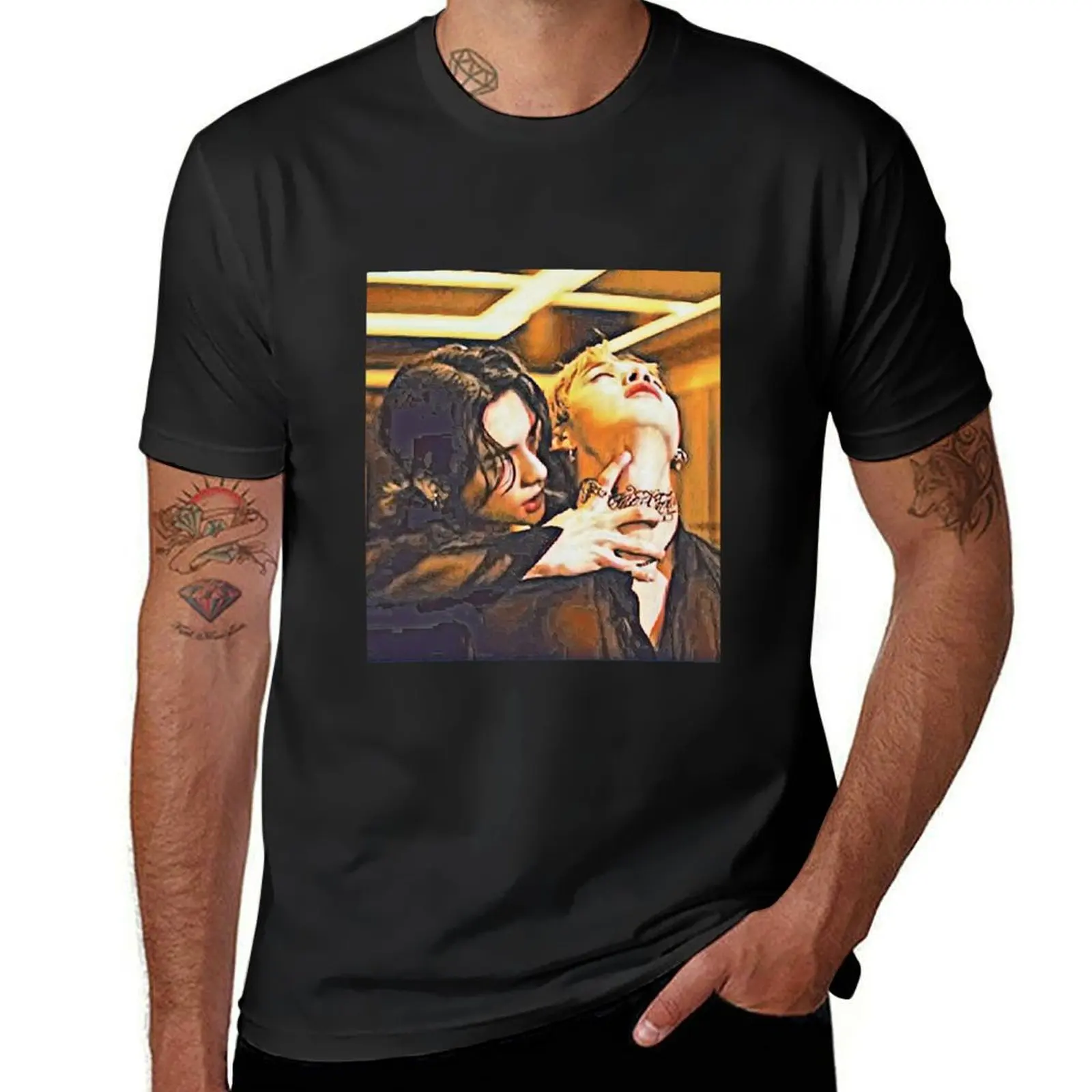 

SKZ RED LIGHTS T-Shirt cute tops plain anime clothes tops men clothes