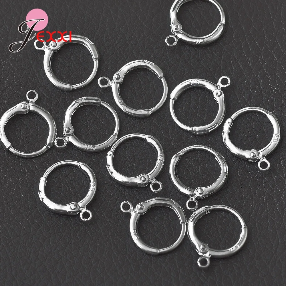 Wholesale 925 Sterling Silver Needle Diy Handmade Jewelry Making Findings Accessory For   Hoop Earrings Silver Needle-jewelry