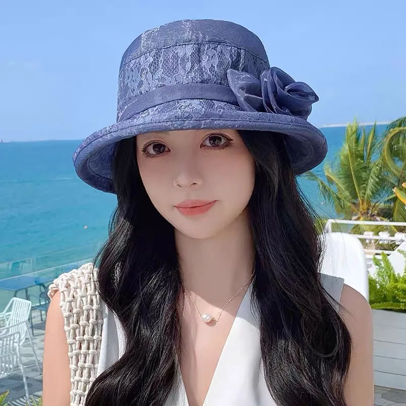 

People's Hats Female Sun Protection Thin Breathable Mother Sun-proof Basin Hat Spring And Summer Old Lady Grandma Sun Hat