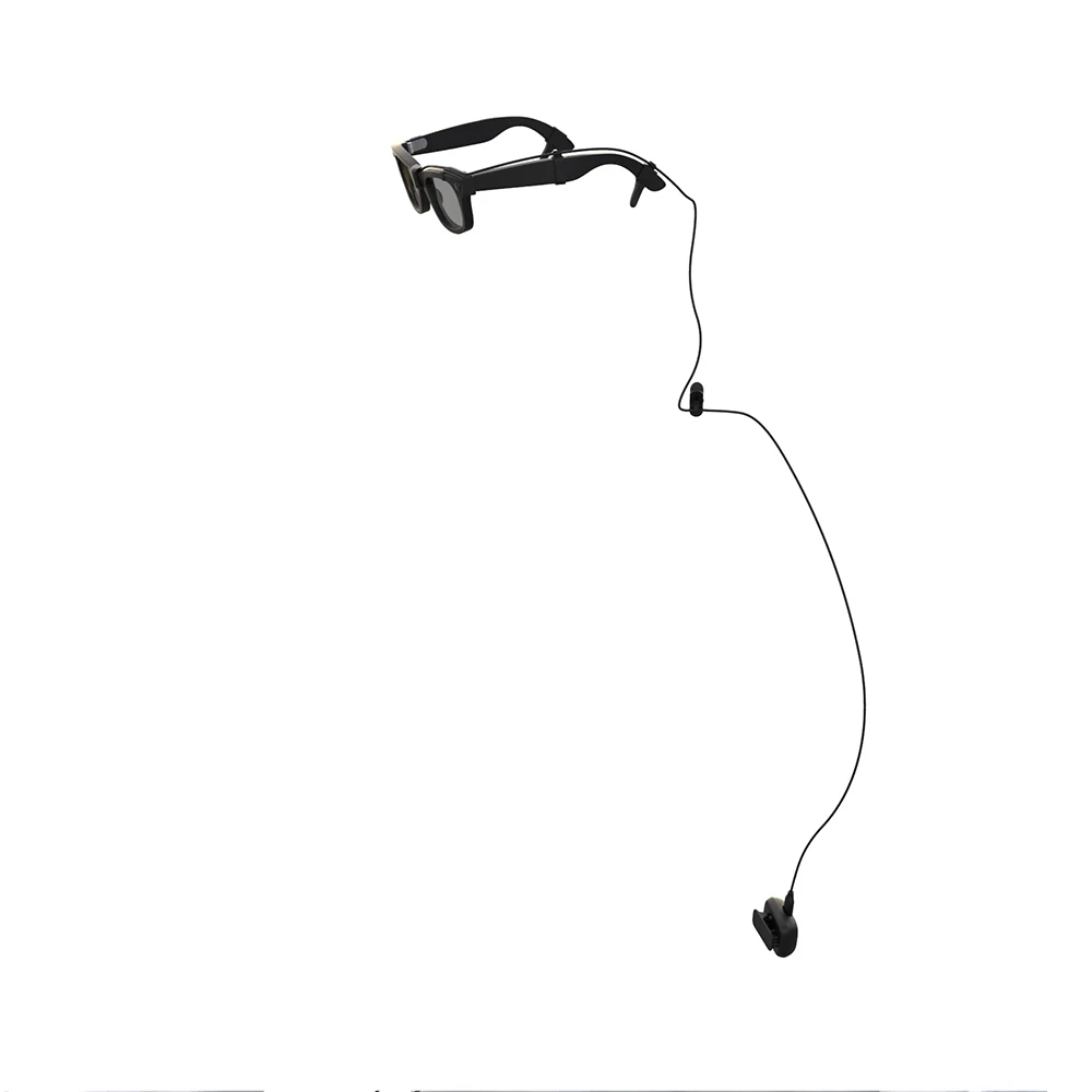 For Meta Smart Glasses Charging Cable 1.5m Gold Pogo Pin Magnetic Lens Cover Anti-Slip Ear Hooks Clip Wearable Design 6-in-1 Kit