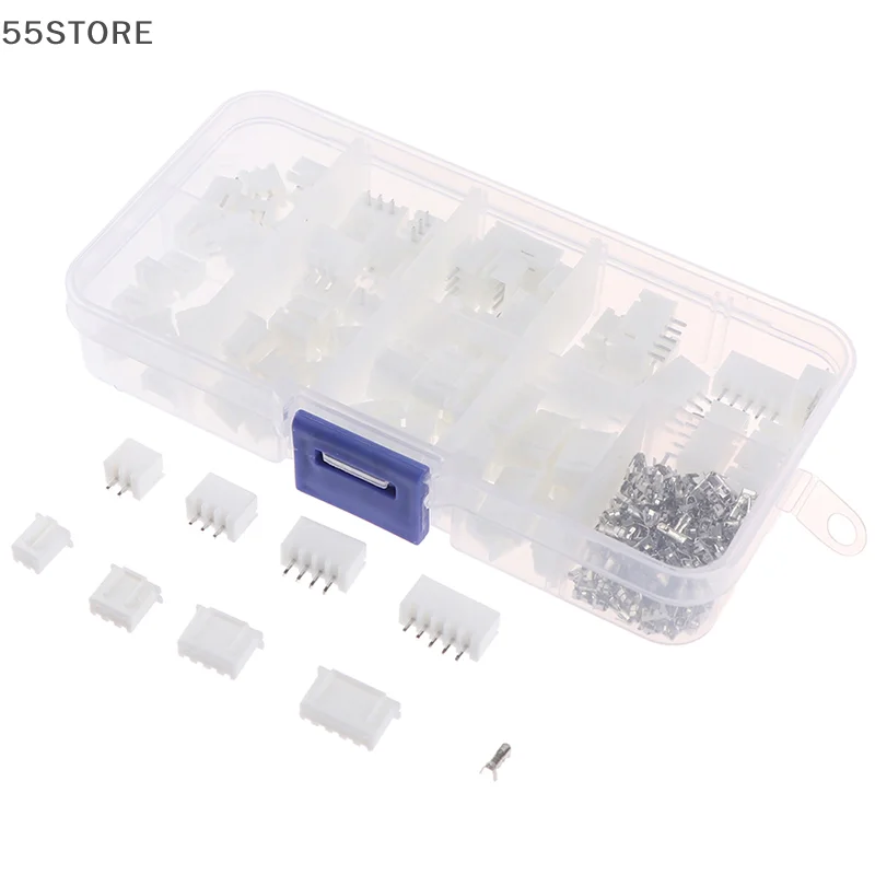 1Box JST-XH Kit 2/3/4/5Pin XH2.54MM Terminal Housing PCB Header Wire Connectors
