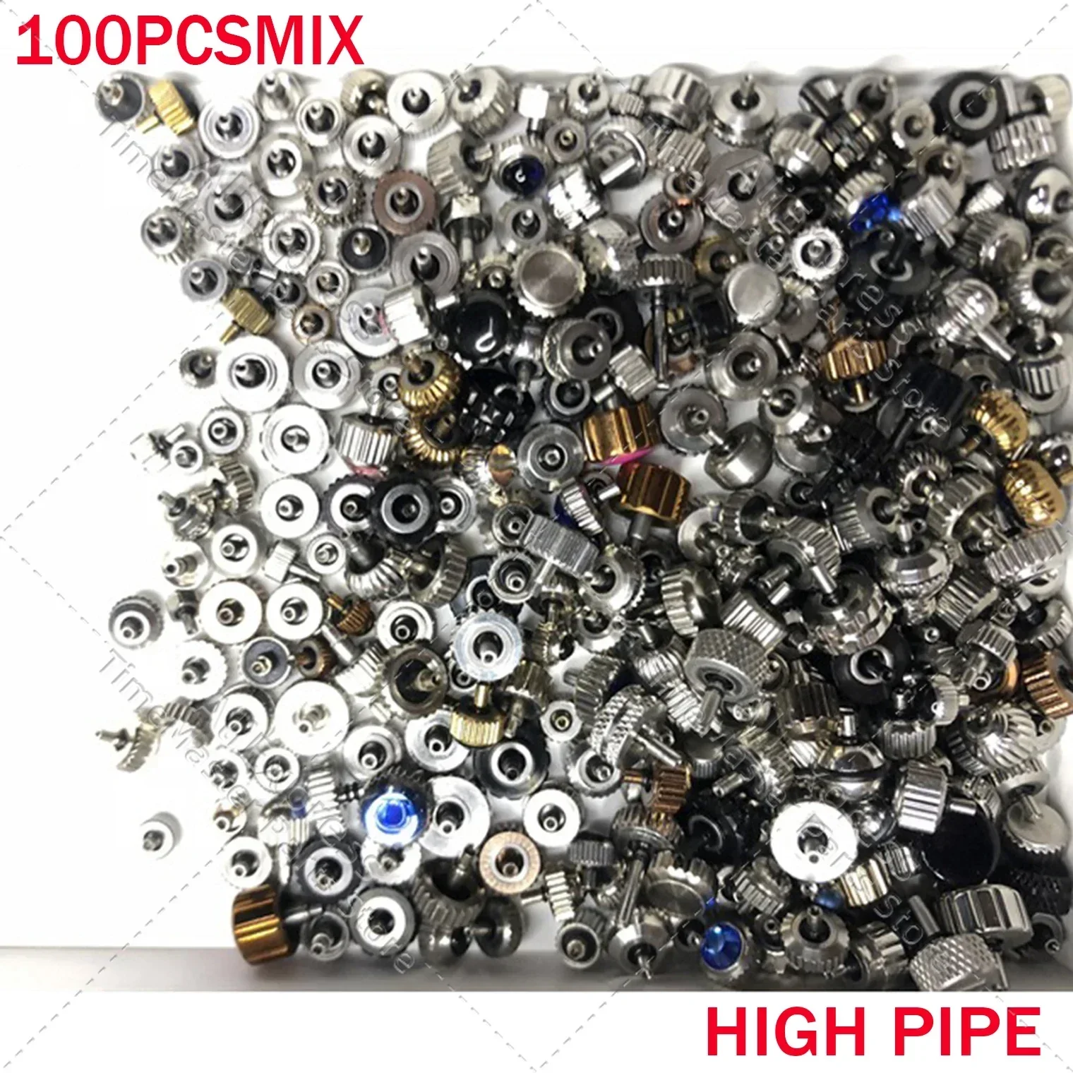 100 Pieces Watch Parts Mixed All Steel Handles Various Sizes Length Size Watch Head Parts Watch Repair Watch Tool Parts