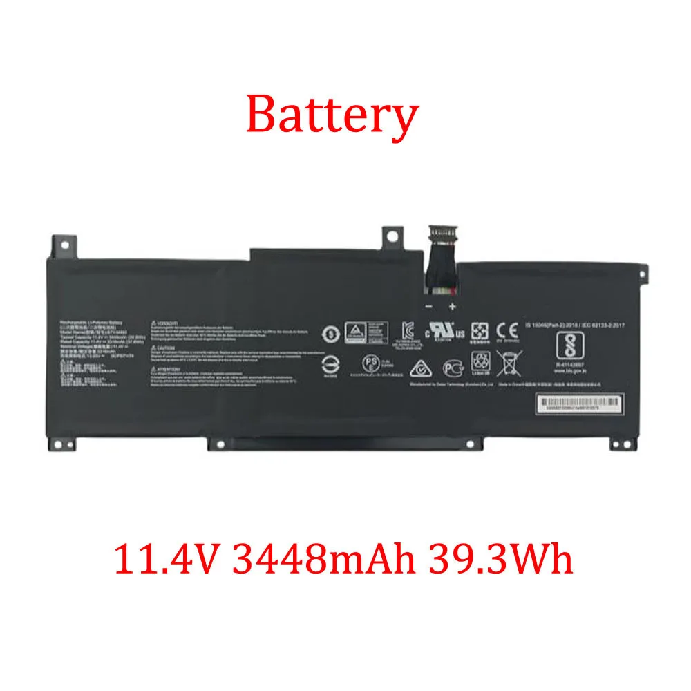 

Laptop Battery For MSI Modern 14 B4MW B10MW B5M B11M B11MO B11MOL B11MOU 11.4V 3448mAh 39.3Wh New