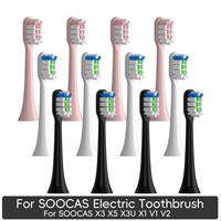 Replacement Brush Heads for Xiaomi SOOCAS X3 X5 V1 X3U Bristle Heads Electric Toothbrush Dupont Bristle Sealed Packed