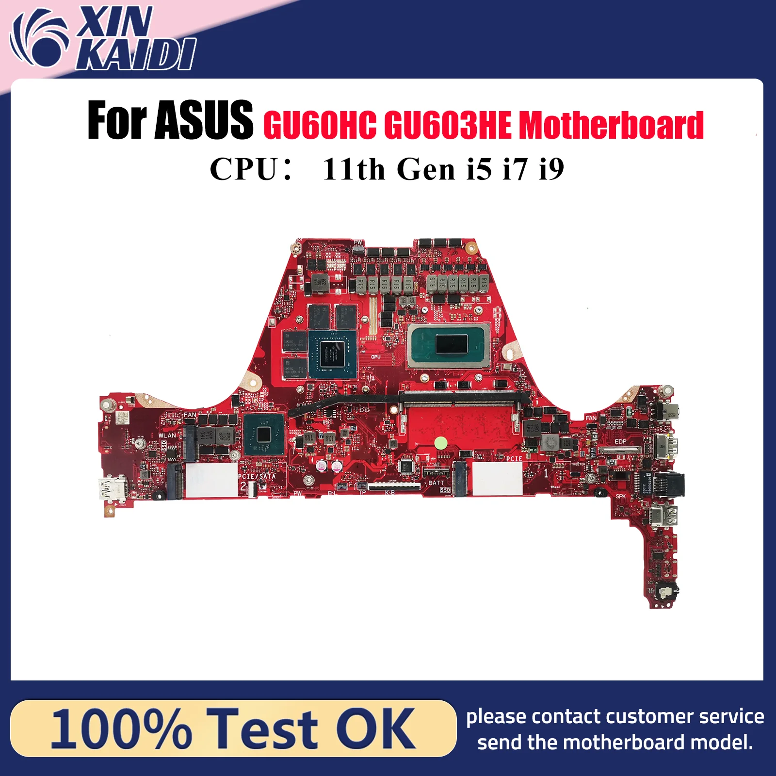

Материнская плата GU603HE для ноутбука ASUS ROG Zephyrus M16 GU60HC GU603 GU603HE с 11-го поколения i5 i7 i9 100% тест, ОК, быстрая доставка