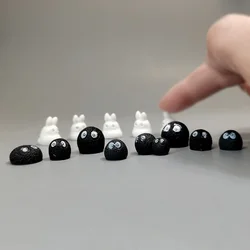 5/10pcs Mini Animals Elk Little Black Briquette Fairy Garden Miniature Toy Succulent Decoration DIY Handicraft Accessories 1-3cm