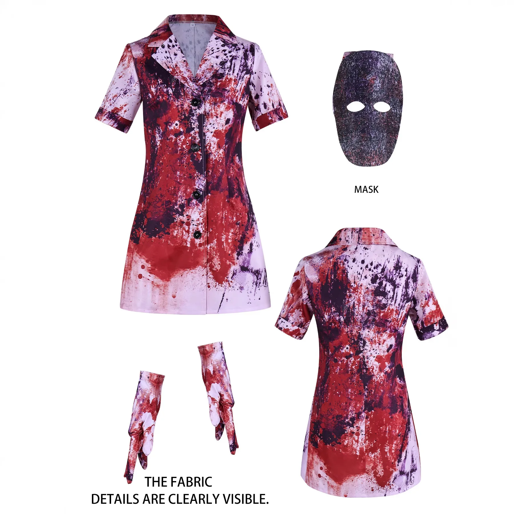 

Silent Hill 2 Remake Nurse Cosplay Costume - Return To Silent Hill Horror Zombie Nurse Uniform