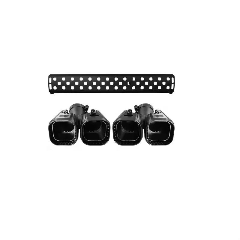 

Second Generation Auto Parts for Land Rover Defender Black Rear Bumper Muffler Tips Tail Throat Exhaust Pipes