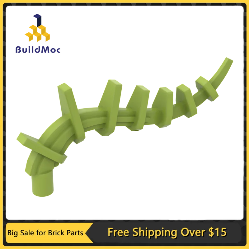 10Pcs MOC Parts 55236 Plant Vine Tail Compatible Bricks DIY Assmble Building Blocks Particle Kid Puzzle Brain Toy Gift