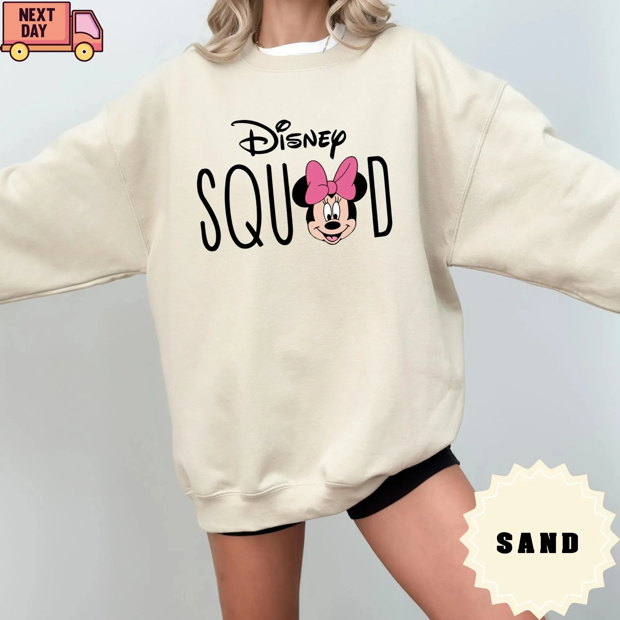 تي شيرت ديزني سكواد، قميص فرقة ميكي آند فريندز، قميص فرقة شخصيات ديزني، قميص ديزني المطابق للعائلة