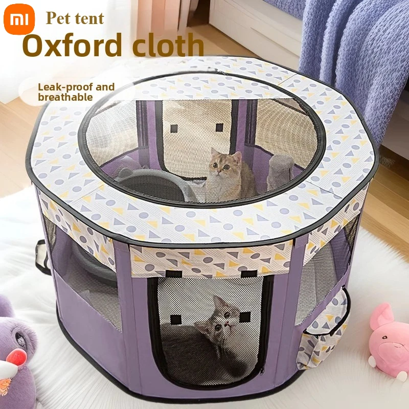 

Складная лежанка-домик Xiaomi для родов у кошек и собак, подходит для выращивания щенков и котят, зоотовары, гнездо для кошек, коробка для родов