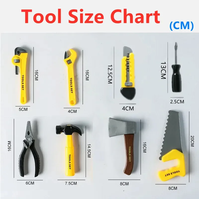 Cy3-6Y crianças trabalhador da construção traje da criança trabalhador carreira vestir-se colete combinando 5pc conjunto de ferramentas de reparo de brinquedo melhor presente para crianças