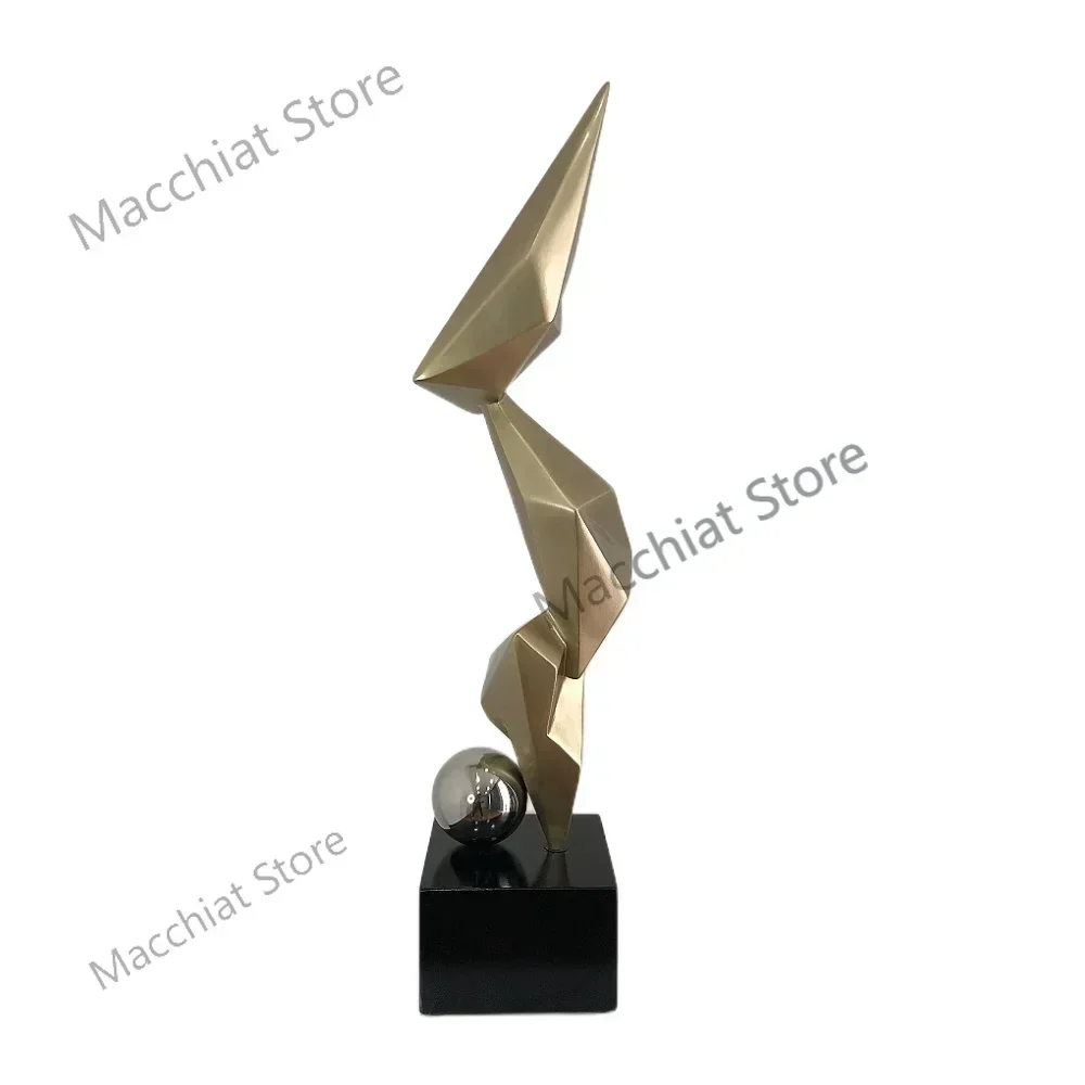 

Decorative furnishings are light and luxurious, and high-end small household decoration is Solid geometry sculpture art