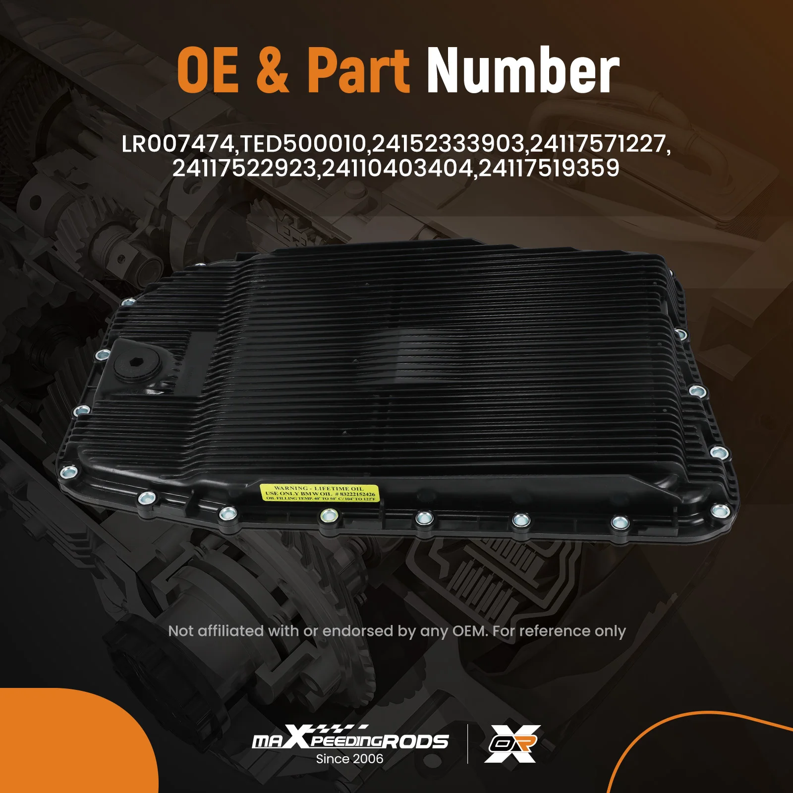 مجموعة وعاء الزيت لسيارة لاند روفر رينج روفر سبورت LR007474 2006-2012 #3