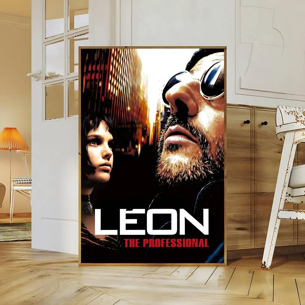 Movie L-Leon T-The P-Professional Whitepaper Poster Waterproof Paper Sticker Coffee House Bar Aesthetic Art Wall Painting