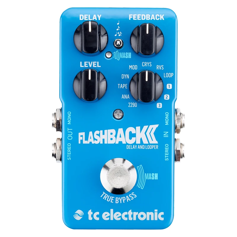 

TC ELECTRONICS FLASHBACK 2 DELAY Electric Guitar Bass Distortion Single Block Effect Offers Guitar Effect