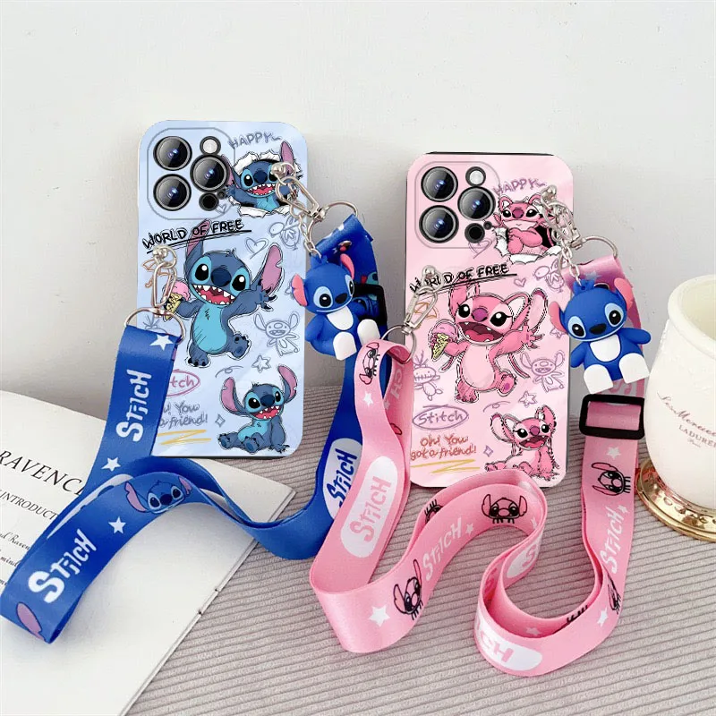 Funda de TPU Stitch Angel para Realme Note 70 70T 60 60X 50 C71 C73 C75 C75X C63 C61 12 12X C65 C67 C55 C53 C35 C30 C21 C15 C11