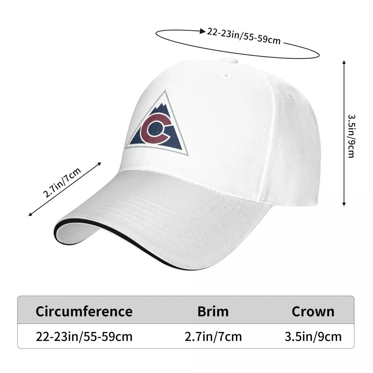 Avalanche-city Cap Fashion Casual Baseball Caps Adjustable Hat Hip Hop Summer Unisex Baseball Hats Customizable Polychromatic