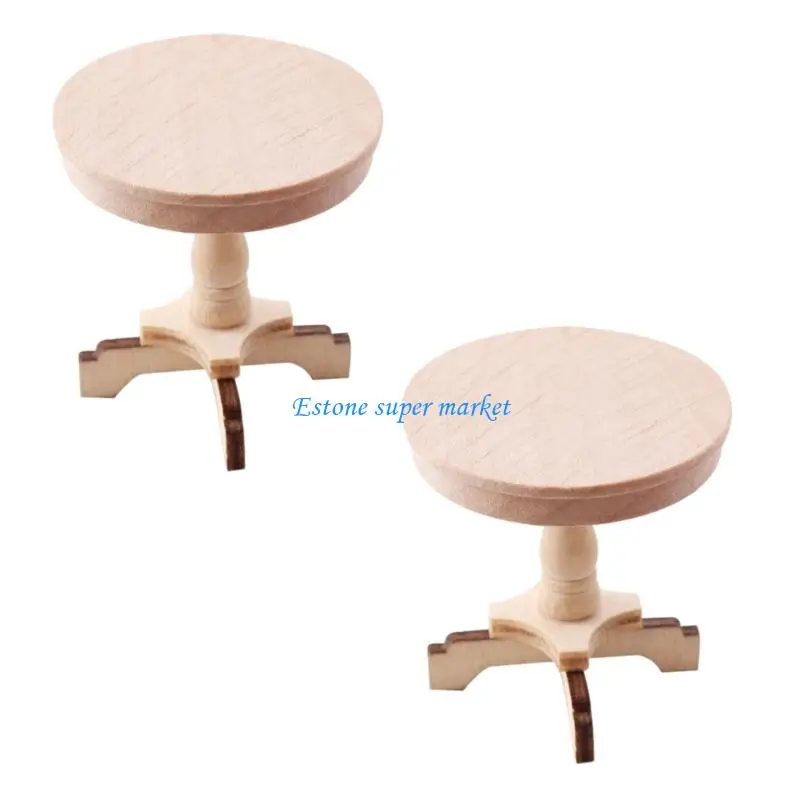 

090B Pretend Play Small Table Realistic Texture Perfect For Display Models Furniture Supplies