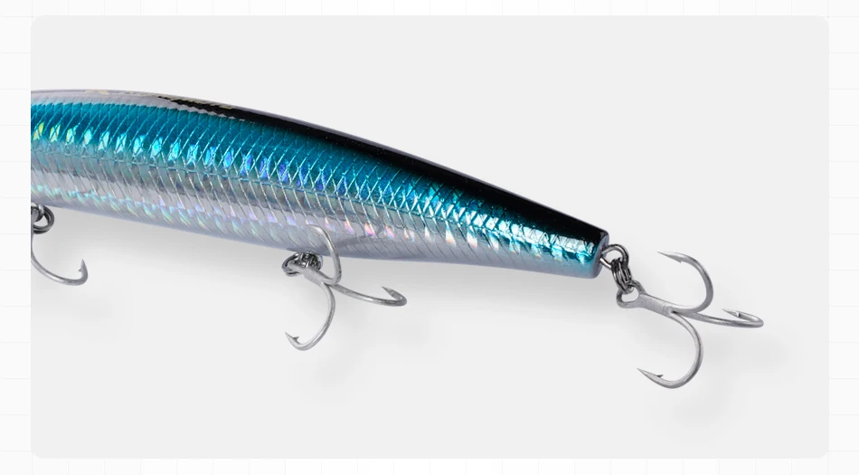 NOEBY Shad Dancer Minnow Köder 125mm 26g Sinkender Tauchköder mit Tungsten-Gewichtstransfersystem für Weitwürfe im Salzwasser – Detail 11