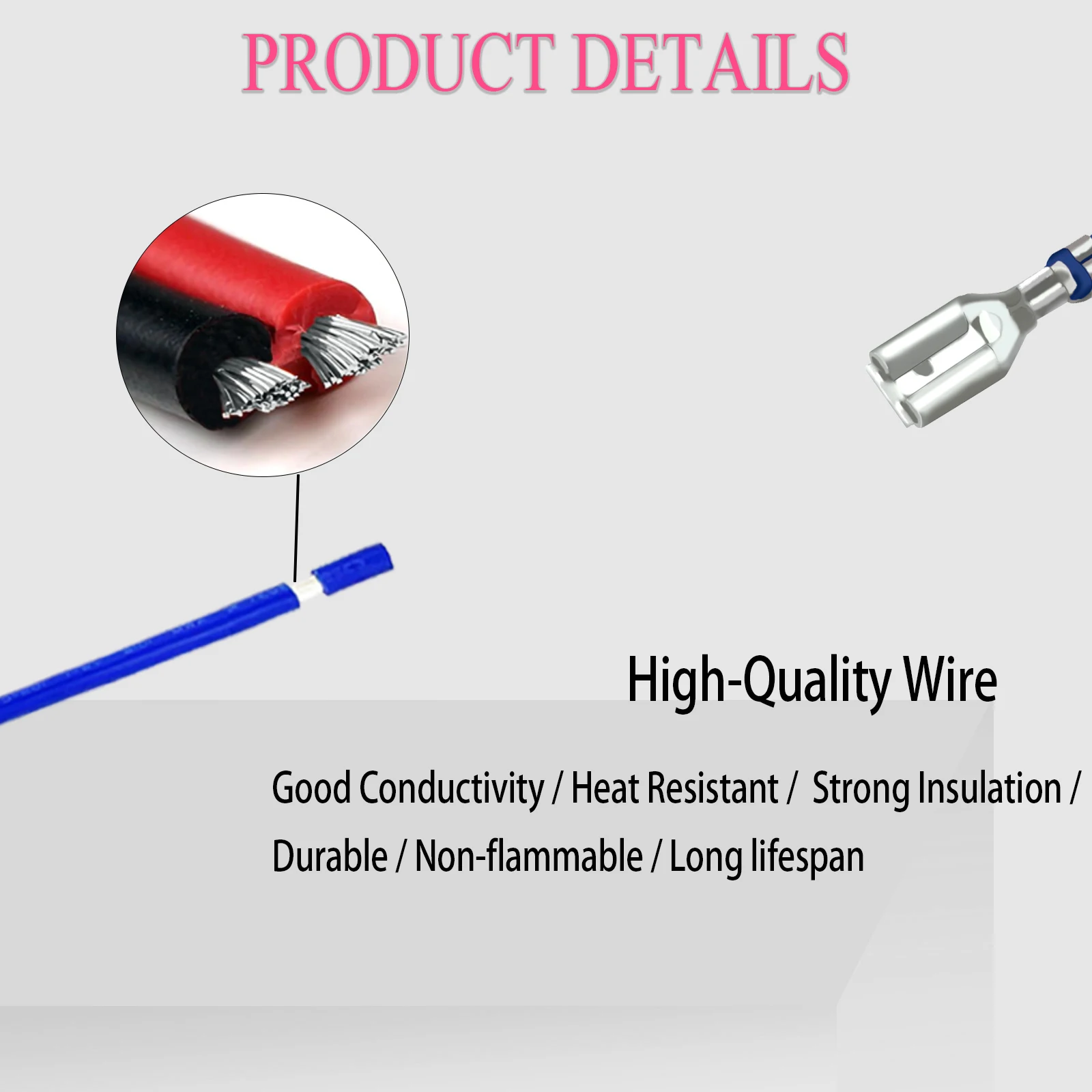 5 قطعة سلك لصق سريع 6.3 مللي متر أنثى المجرف تجعيد محطة سلك موصل أحمر أسود أزرق واحد سلك مزدوج لمقبس التبديل الروك #3