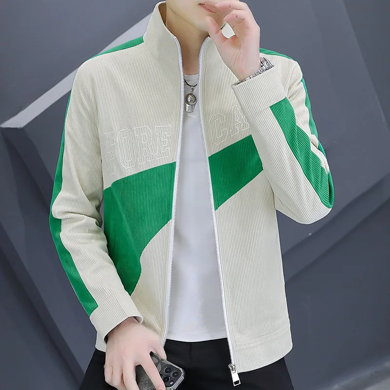 New Explosive Personality Everything Casual Sports Style Jacket Coat Lapels Handsome Personality Comfortable Men's Clothing