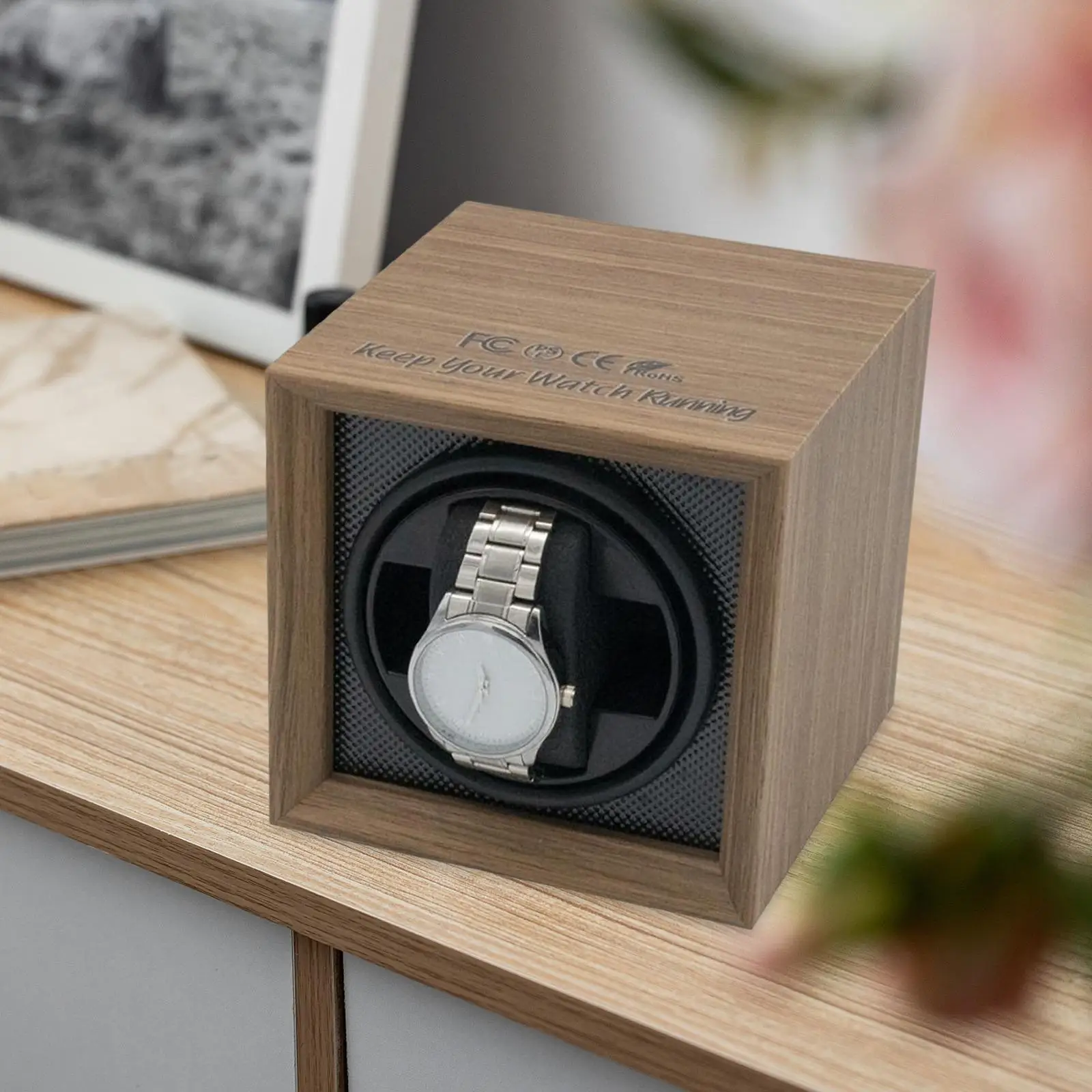 Luxury Automatic Watch Winder, Automatic Rotation with Quiet Running Motors